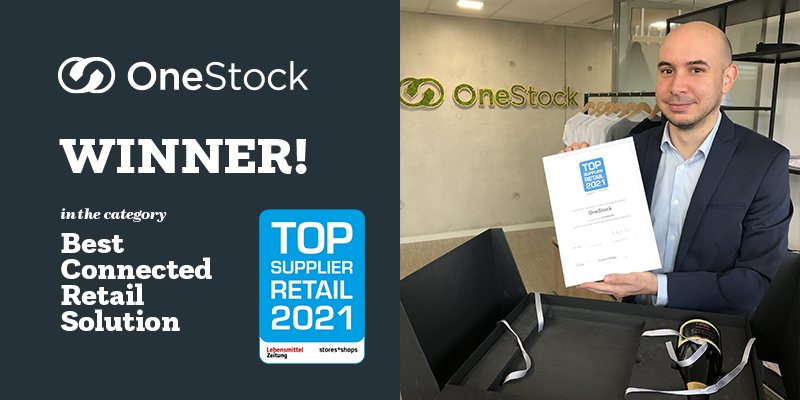 OneStock's Order Management System wins the 'Best Connected Retail Solution' award at the Reta Awards 2021